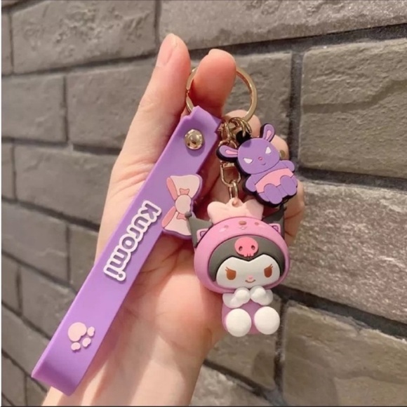 Hello Kitty My Melody Keychain Kawaii Anime Cartoon Key fob New 3D Sanrio - Picture 4 of 5